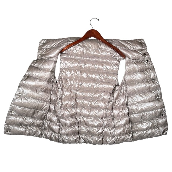 HERNO Giulia Goose Down Puffer Gilet Vest in charcoal - Picture 12 of 12